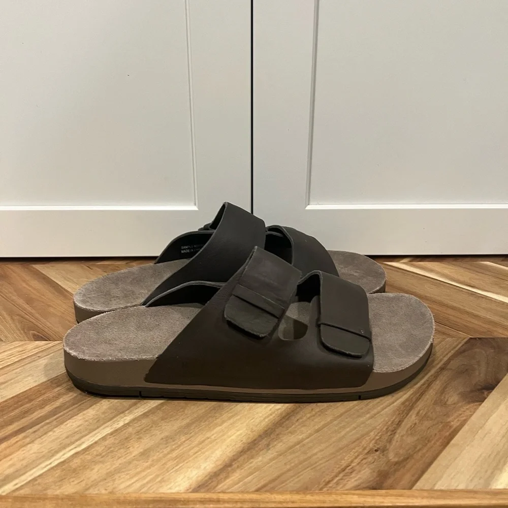 NEW* Reef Ojai Two Bar brown leather sandals size 9 - Picture 3 of 9